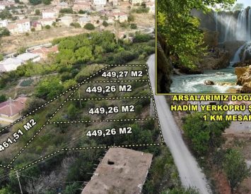 TEK FİYAT! KONYA HADİM BADEMLİDE 5 PARSEL HER BİRİ 449 M2 MÜSTAKİL TAPULU ARSA