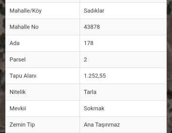 Antalya Akseki Sadıklar’da Satılık Tarla