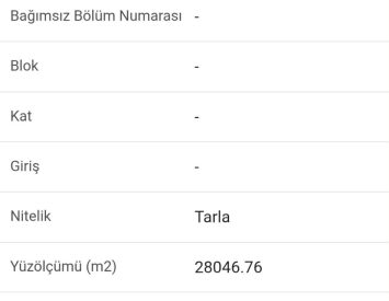 Tokat Erbaa satılık 28 dönüm